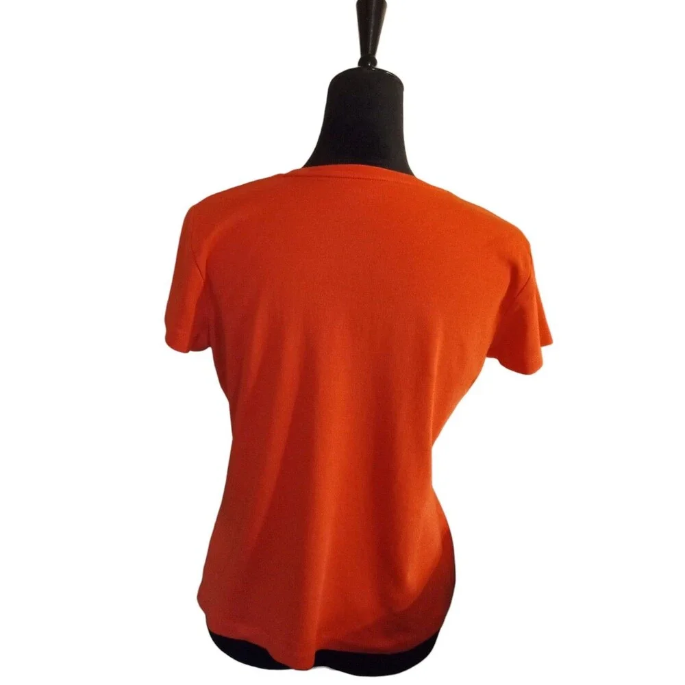 Talbots Orange Size Large Petite T-shirt - Picture 5 of 15